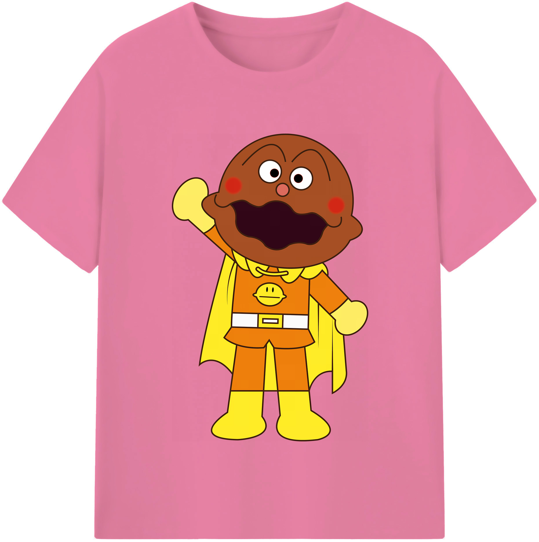 （画像用） アンパンマン Anpanman 綿100％半袖Tシャツ（フロントプリント）